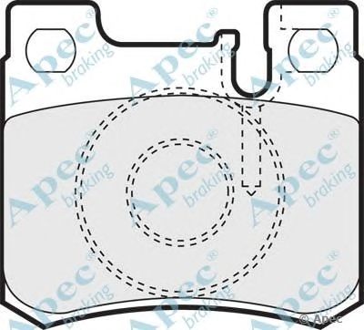 APEC BRAKING pad772 -  Комплект тормозных колодок, дисковый тормоз